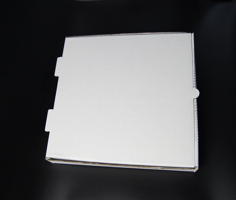 plain white kraft/white kraft pizza box