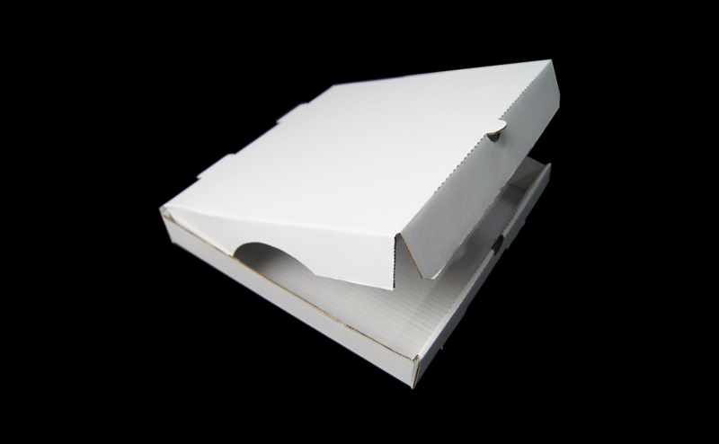 white kraft outside/white kraft inside pizza box
