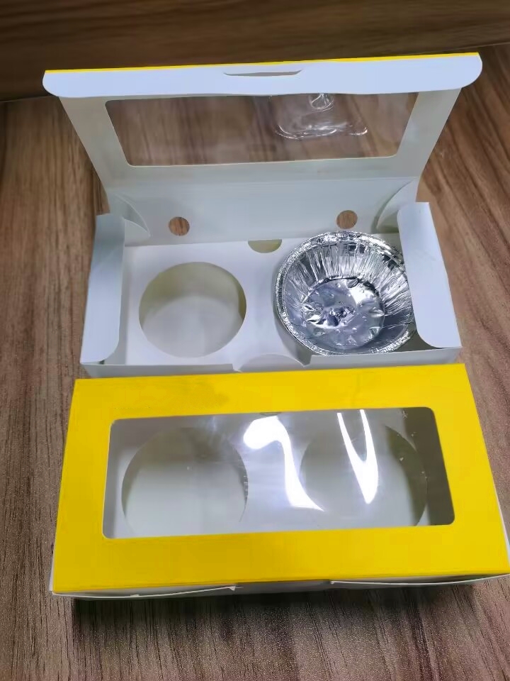 Cup Cake White Cardboard Box